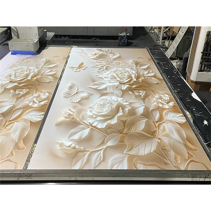 Folja tal-irħam tal-PVC 3D tleqq għolja