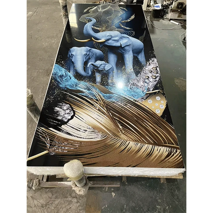 High Glossy 3D PVC Marble Sheet high quality